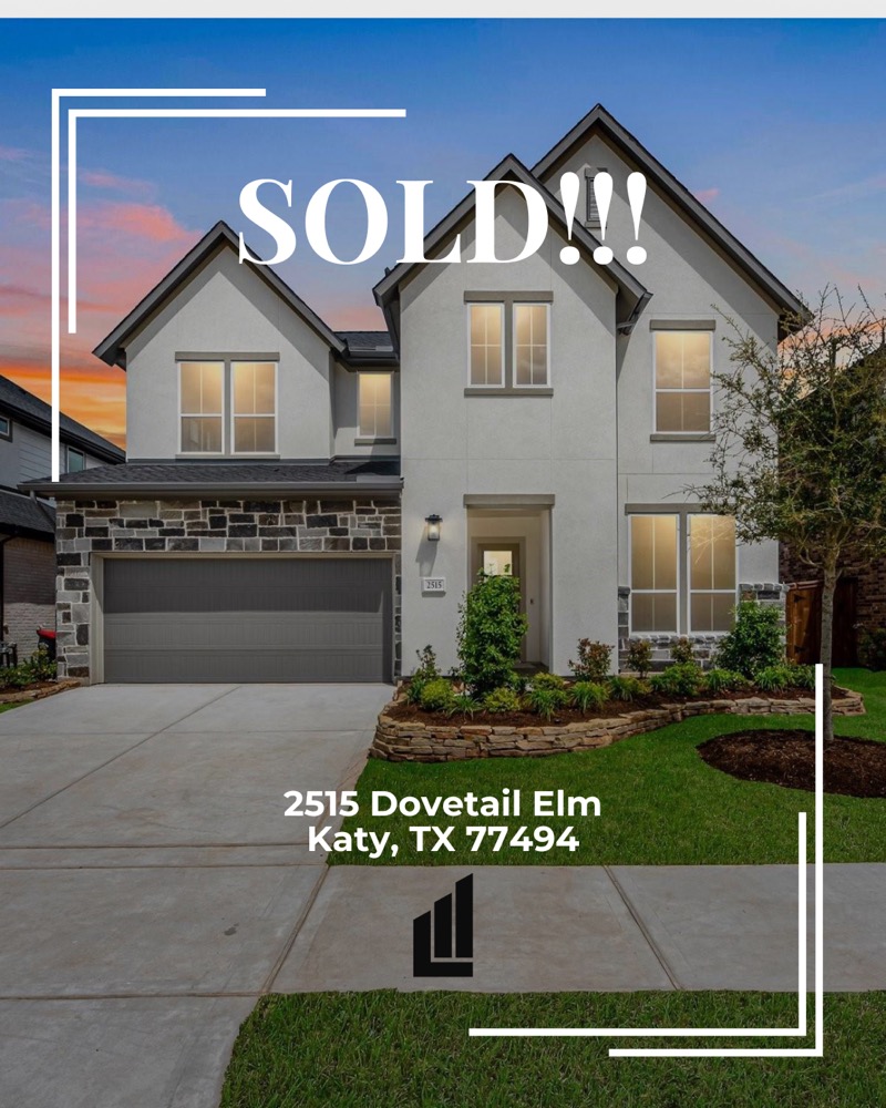 Sold home at 2515 Dovetail Elm, Katy TX